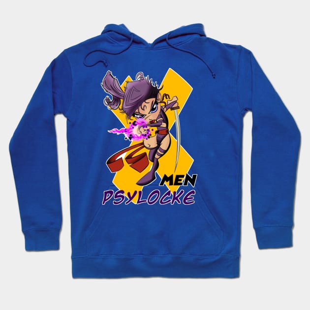 Psylocke Fan Art Hoodie by davidfeci